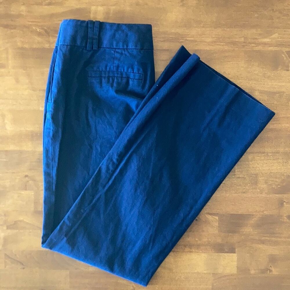 J. Crew Navy Blue Straight Leg Chinos, Size 10
